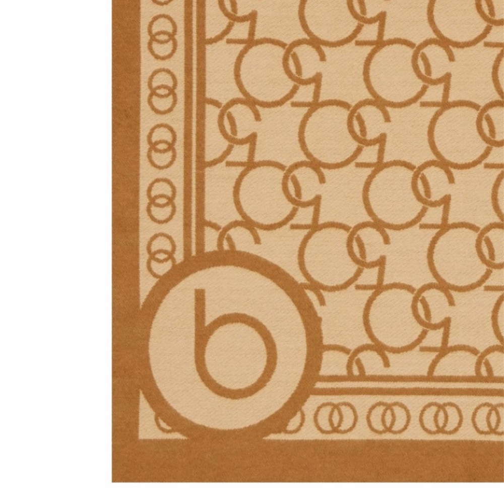 Bloomingdale’s 50th Anniversary Exclusive Logo Scarf - Camel 72” X 26” W - Picture 3 of 5